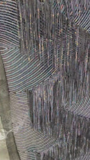 Fringe Sequins Fabric - Unicorn - 2 Way Stretch Glamorous Fringe Design on Mesh By Yard