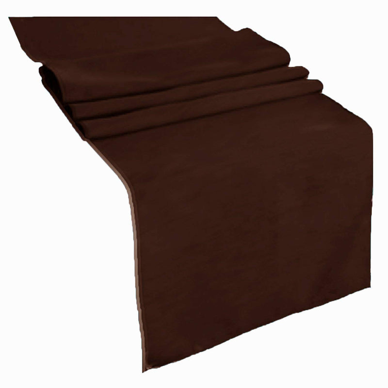 Table Runner ( Brown ) Polyester 12x72 Inches Great Quality Tablecloth for all Occasions
