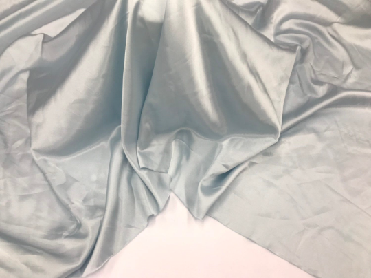 Stretch 60" Charmeuse Satin Fabric - Baby Blue - Super Soft Silky Satin Sold By The Yard