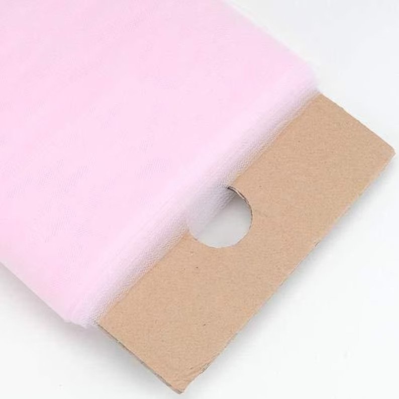 Tulle Bolt Fabric - Light Pink - 54" - 40 Yard 100% Polyester Fabric Tulle Fabric Bolt Roll