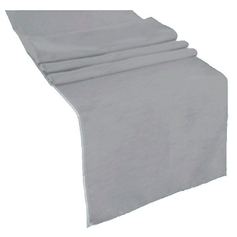 Table Runner ( Gray ) Polyester 12x72 Inches Great Quality Tablecloth for all Occasions