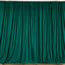 5 Feet x 10 Feet - Hunter Green Polyester Poplin Backdrop Drape Curtains, Photography Decor 1 Pair