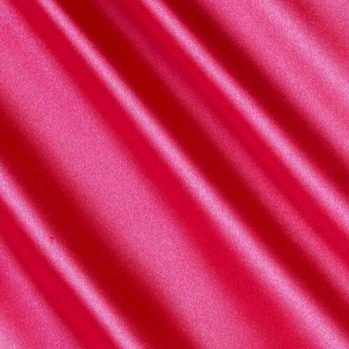 Stretch 60" Charmeuse Satin Fabric - HOT PINK - Super Soft Silky Satin Sold By The Yard