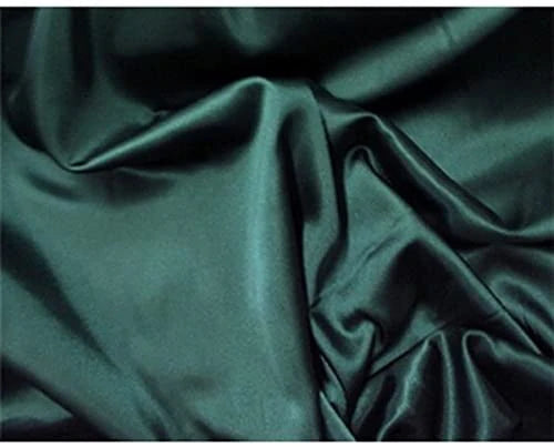 Stretch 60" Charmeuse Satin Fabric - HUNTER GREEN - Super Soft Silky Satin Sold By The Yard
