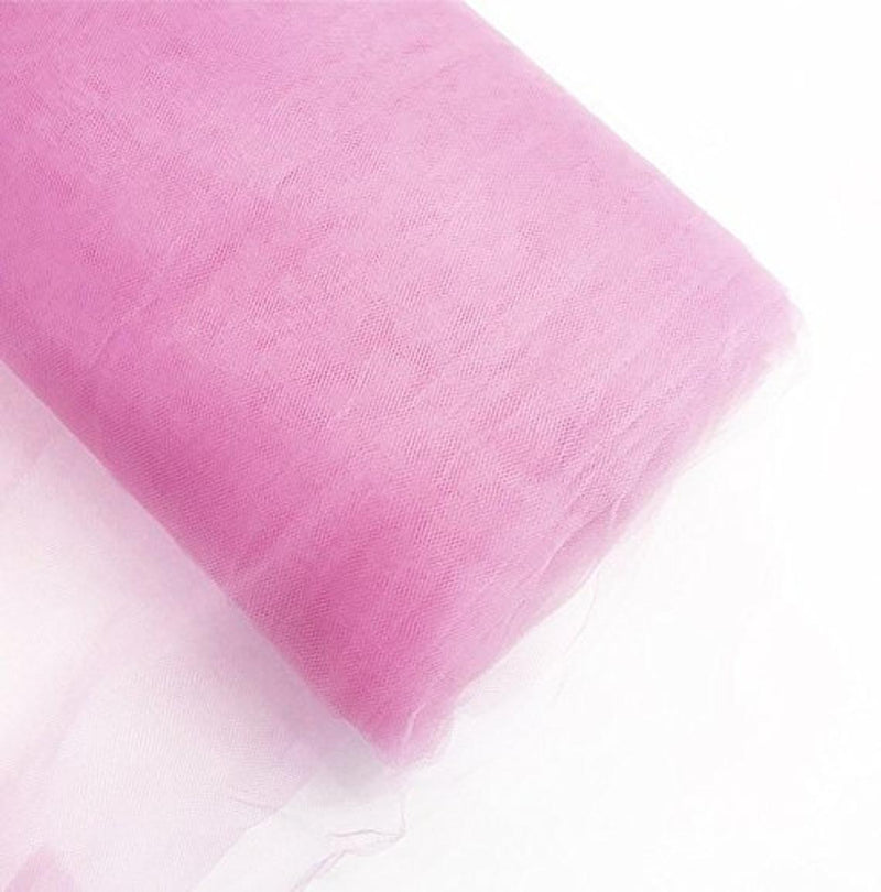 Tulle Bolt Fabric - Pink - 54" - 40 Yard 100% Polyester Fabric Tulle Fabric Bolt Roll