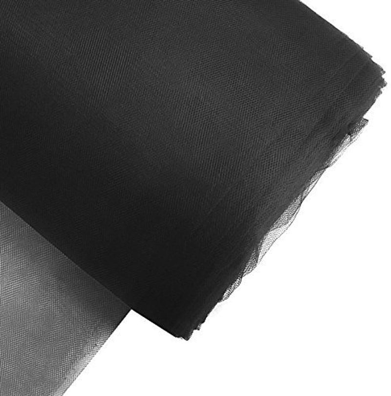 Tulle Bolt Fabric - Black - 54" - 40 Yard 100% Polyester Fabric Tulle Fabric Bolt Roll