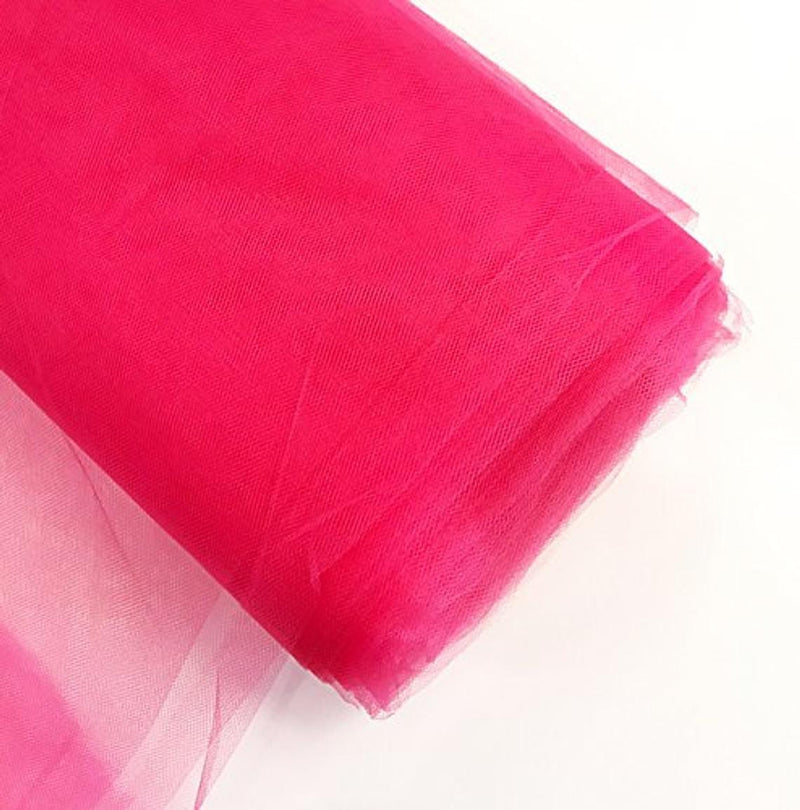 Tulle Bolt Fabric - Fucshia - 54" - 40 Yard 100% Polyester Fabric Tulle Fabric Bolt Roll