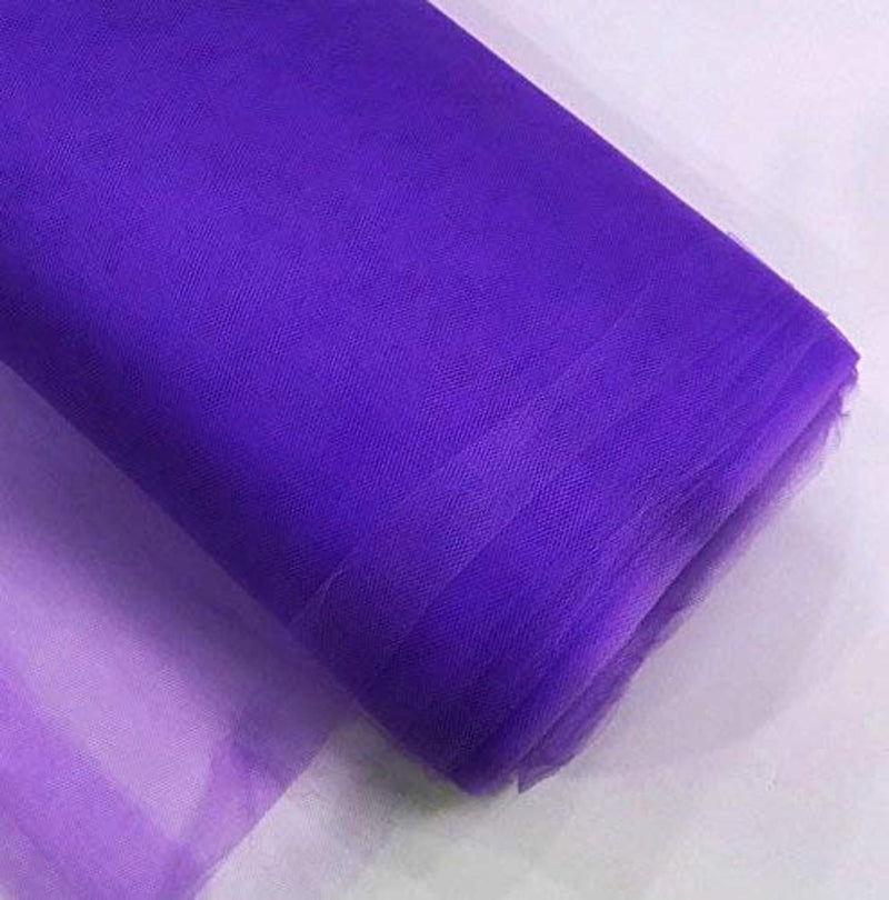 Tulle Bolt Fabric - Purple - 54" - 40 Yard 100% Polyester Fabric Tulle Fabric Bolt Roll