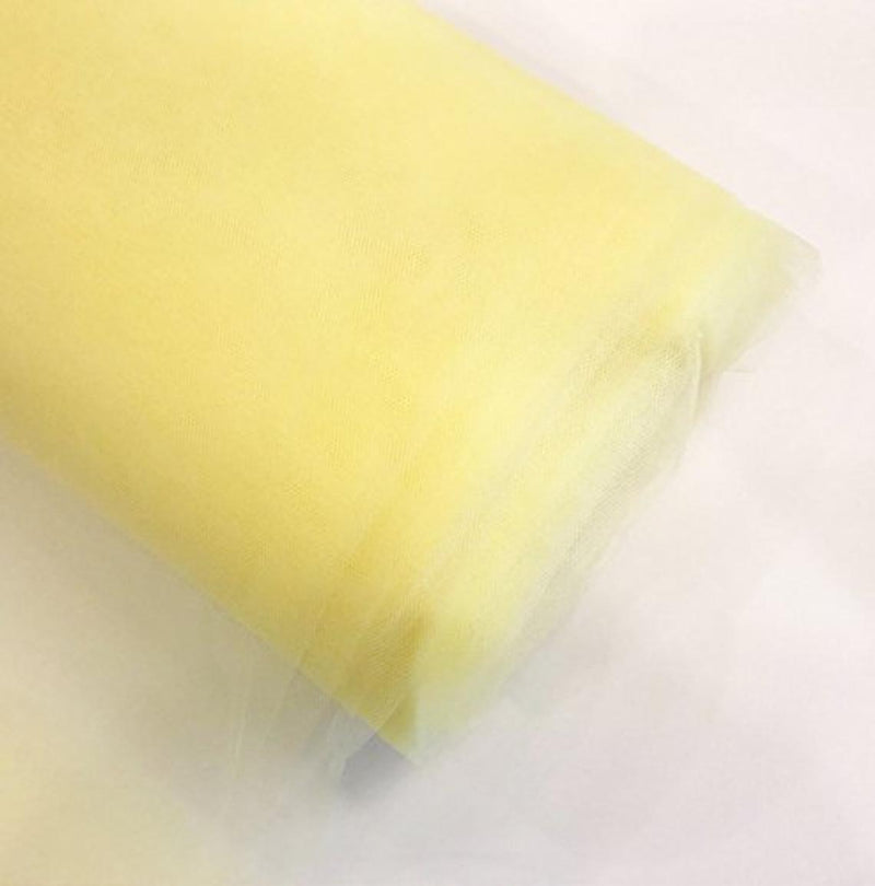 Tulle Bolt Fabric - Yellow - 54" - 40 Yard 100% Polyester Fabric Tulle Fabric Bolt Roll