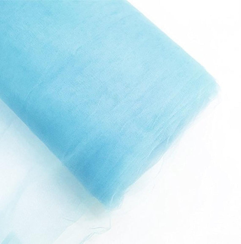 Tulle Bolt Fabric - Light Blue - 54" - 40 Yard 100% Polyester Fabric Tulle Fabric Bolt Roll