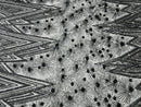Geometric Sequins Fabric - Charcoal - Triangle Firework Pattern 4 Way Stretch Sold By Yard