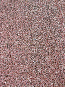 Velvet Stretch Sequins - Rose Gold - 2 Way Stretch Velvet Fabric 58/60”