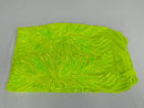 Angel Wing Sequin Design - Lime Green - Wing Patterns Embroidered with Sequins on Mesh Sold By Yard