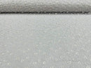 Metallic Floral Lace Fabric - White - Embroidered  Flower Design on Lace Mesh Fabric By Yard