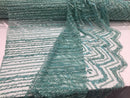 Mint Beaded Fbric By The Yard Embroidered Mesh Bridal Veil Beaded & Sequins Wedding Decorations