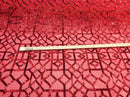 Metatron fabrics Magnificent geometric Sequins mesh Lace Fabric Bridal Wedding red. Sold By The Yard