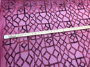 4Way Stretch Geometric Sequins Burgundy Mesh Lace Fabric Dress Fashion Sold By The Yard