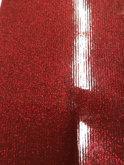 Vinyl Fabric - Burgundy Shiny Sparkle Glitter Leather PVC - Upholstery By The Yard