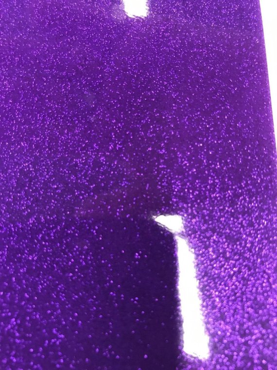 Vinyl Fabric - Purple Shiny Sparkle Glitter Leather PVC - Upholstery By The Yard