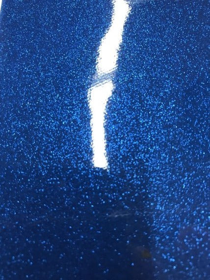 Vinyl Fabric - Royal Blue Shiny Sparkle Glitter Leather PVC - Upholstery By The Yard