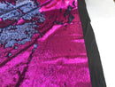 Mermaid Sequins Fabric Reversible 2 Way Stretch Fuchsia Matte Flip Up Sequins Fabric By The Yard