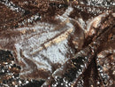 Mermaid Sequins Fabric Reversible 2 Way Stretch Matte-Shiny Rose Gold Flip Up Sequins Fabric By Yard