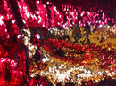 Flip Up Sequins Reversible Gold Shiny-Red Sequins Fabric-Tablecloths-Nightgowns-Prom Gown By Yard
