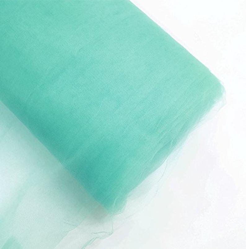 Tulle Bolt Fabric - Aqua TF - 54" - 40 Yard 100% Polyester Fabric Tulle Fabric Bolt Roll