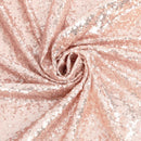 Mini Glitz Sequins - Rose Gold -  Stretch Shiny Sequins Mesh Fabric Sold By The Yard