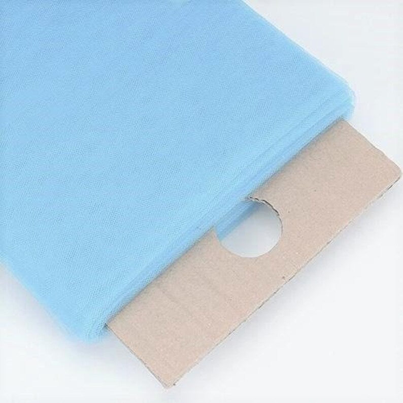 Tulle Bolt Fabric - Baby Blue - 54" - 40 Yard 100% Polyester Fabric Tulle Fabric Bolt Roll