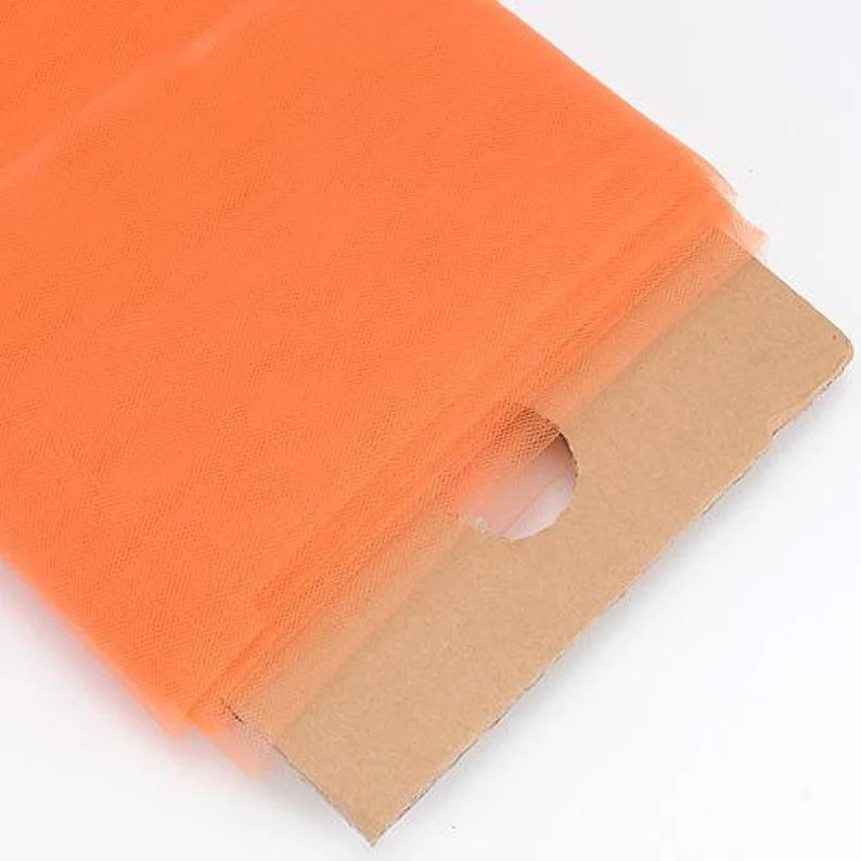Tulle Bolt Fabric - Orange - 54" - 40 Yard 100% Polyester Fabric Tulle Fabric Bolt Roll