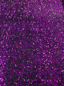 Velvet Stretch Sequins - Purple on Plum Velvet - Sequins 2 Way Stretch Velvet Fabric 58/60”