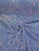 Velvet Stretch Sequins - Lilac - Sequins 2 Way Stretch Velvet Fabric 58/60”
