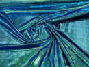 Snake Stretch Velvet - Mermaid - 58/60" Stretch Velvet Fabric with Snake Print By Yard