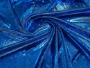Snake Stretch Velvet - Royal Blue - 58/60" Stretch Velvet Fabric with Snake Print By Yard