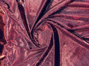 Snake Stretch Velvet - Burgundy - 58/60" Stretch Velvet Fabric with Snake Print By Yard