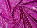 Snake Stretch Velvet - Fuschia - 58/60" Stretch Velvet Fabric with Snake Print By Yard