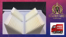 Acoustic Foam Bass Trap Studio Soundproofing Corner Wall 12" X 12" X 12" (8 PACK) Bass Trap White