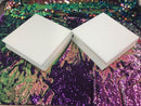 Wedge Foam Acoustic - White Studios Sound Absorption Wall 1"X 12"X 12" (96 Pack)