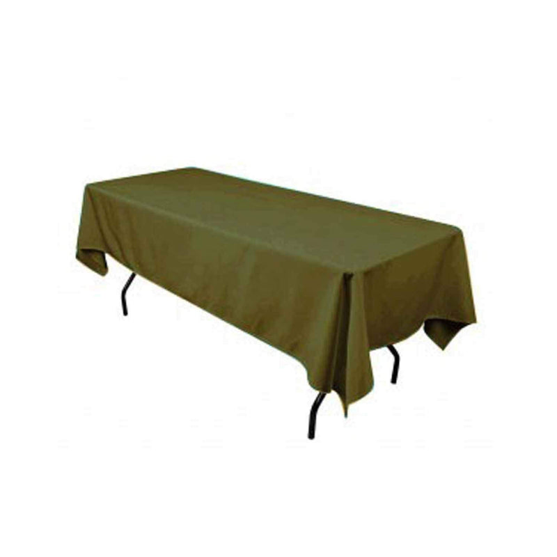 Olive Green 60" Rectangular Tablecloth Polyester Rectangular Cloth Table Covers for All Events
