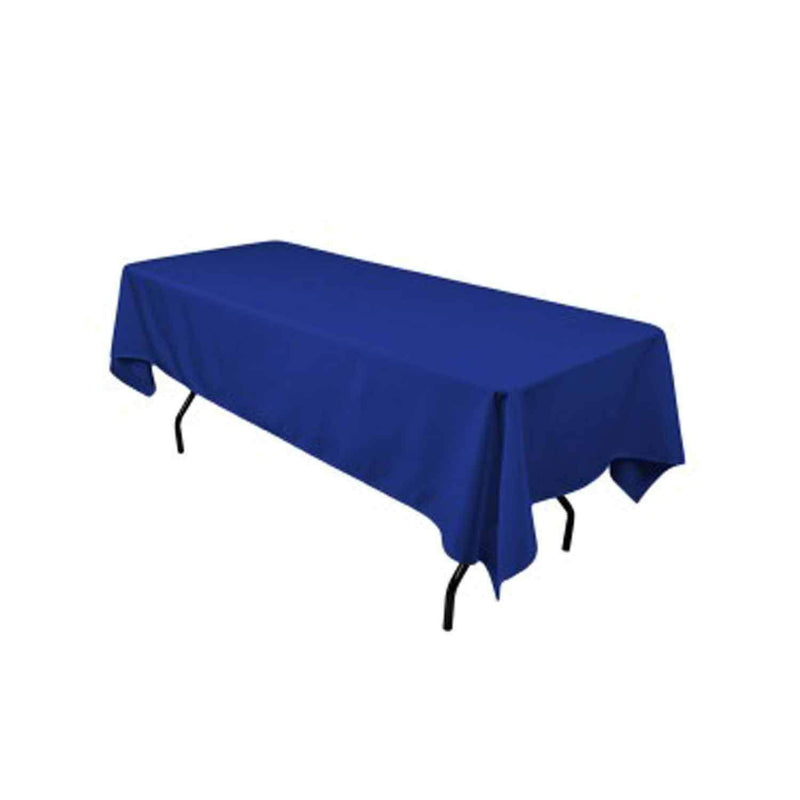 Royal Blue 60" Rectangular Tablecloth Polyester Rectangular Cloth Table Covers for All Events