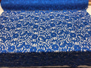 Guipure Lace Fabric Royal Blue - Embroidered Floral Bridal Lace Guipure Wedding Dress By The Yard