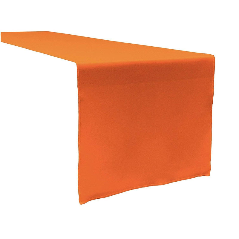 Table Runner ( Orange ) Polyester 12x72 Inches Great Quality Tablecloth for all Occasions