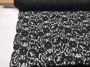 Guipure Lace Fabric Black - Embroidered Floral Bridal Lace Guipure Wedding Dress Sold By The Yard