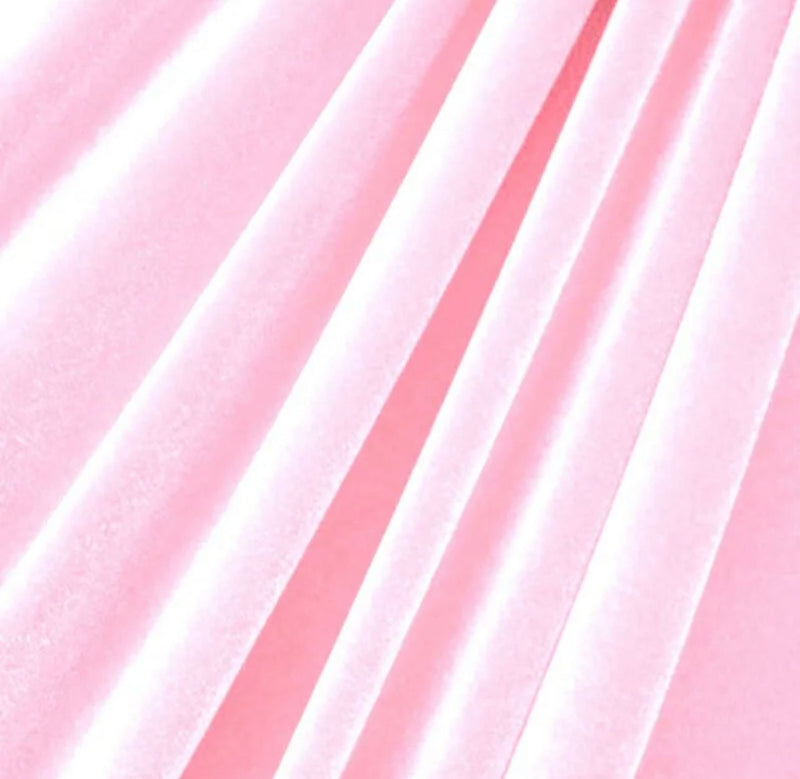 Velvet Stretch Fabric -  Pink  - Spandex Stretch Velvet Fabric 60'' Wide Sold By Yard