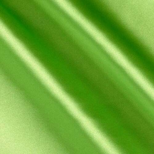 Stretch 60" Charmeuse Satin Fabric - LIME - Super Soft Silky Satin Sold By The Yard