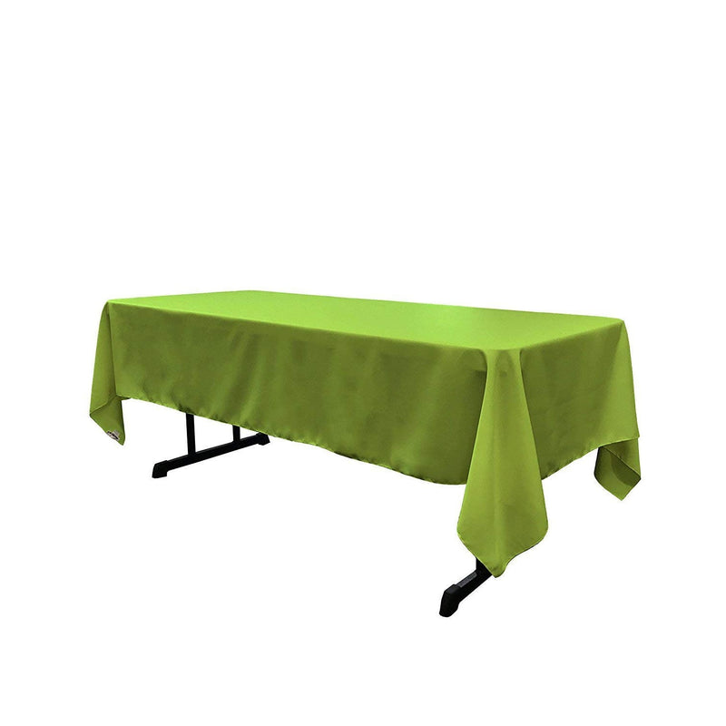 Lime 60" Rectangular Tablecloth Polyester Rectangular Cloth Table Covers for All Events