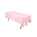 Light Pink 60" Rectangular Tablecloth Polyester Rectangular Cloth Table Covers for All Events