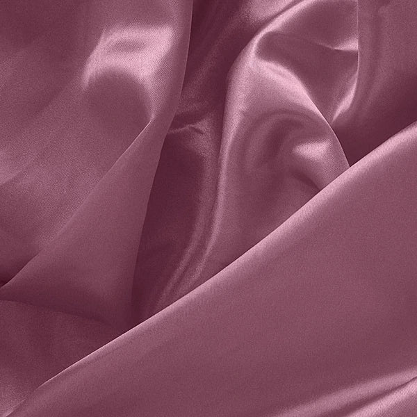Stretch 60" Charmeuse Satin Fabric - MAUVE - Super Soft Silky Satin Sold By The Yard