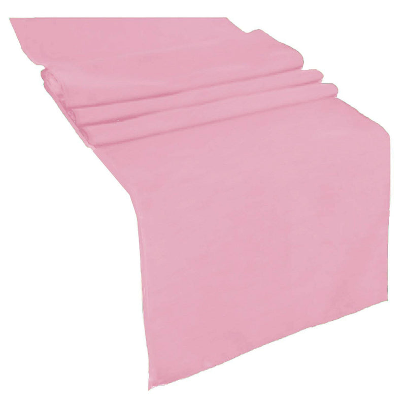 Table Runner ( Med Pink ) Polyester 12x72 Inches Great Quality Tablecloth for all Occasions